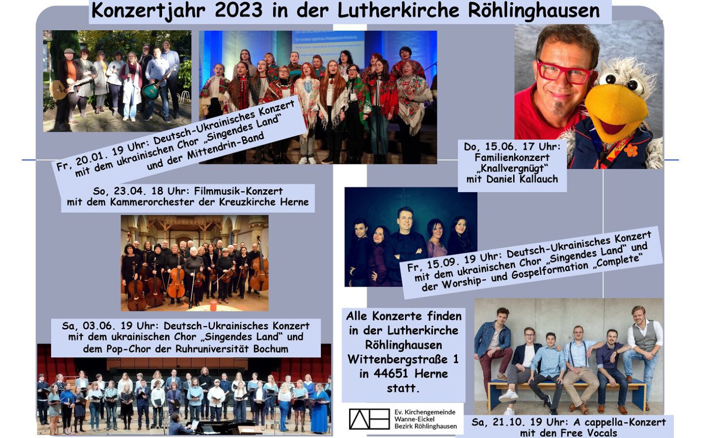 Konzertjahr 2023 in Röhlinghausen