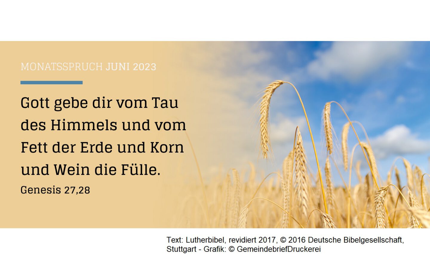 Monatsandacht Juni 2023
