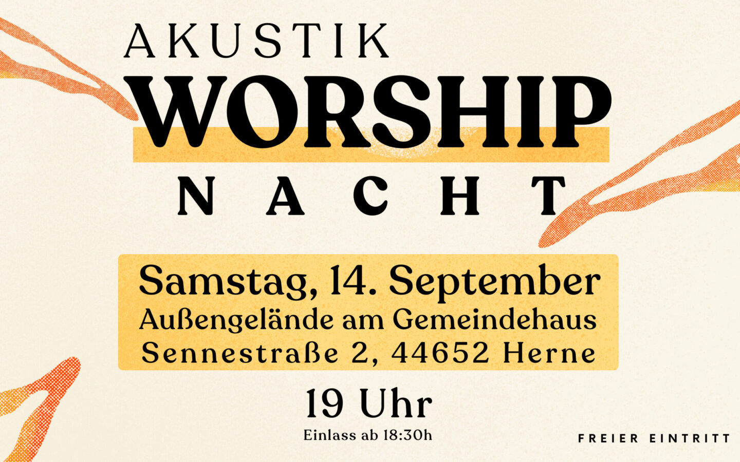 14.09.2024, 19 Uhr: Akustik Worship Nacht