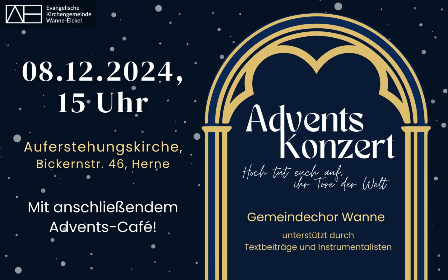 08.12.2024, 15 Uhr: Adventskonzert am 2. Advent