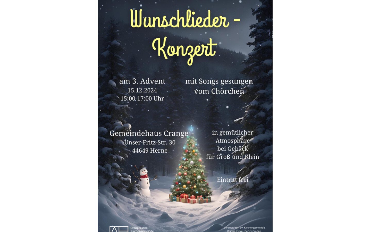 15.12.2024: Wunschlieder-Konzert im Advent – eine wunderbare Auszeit