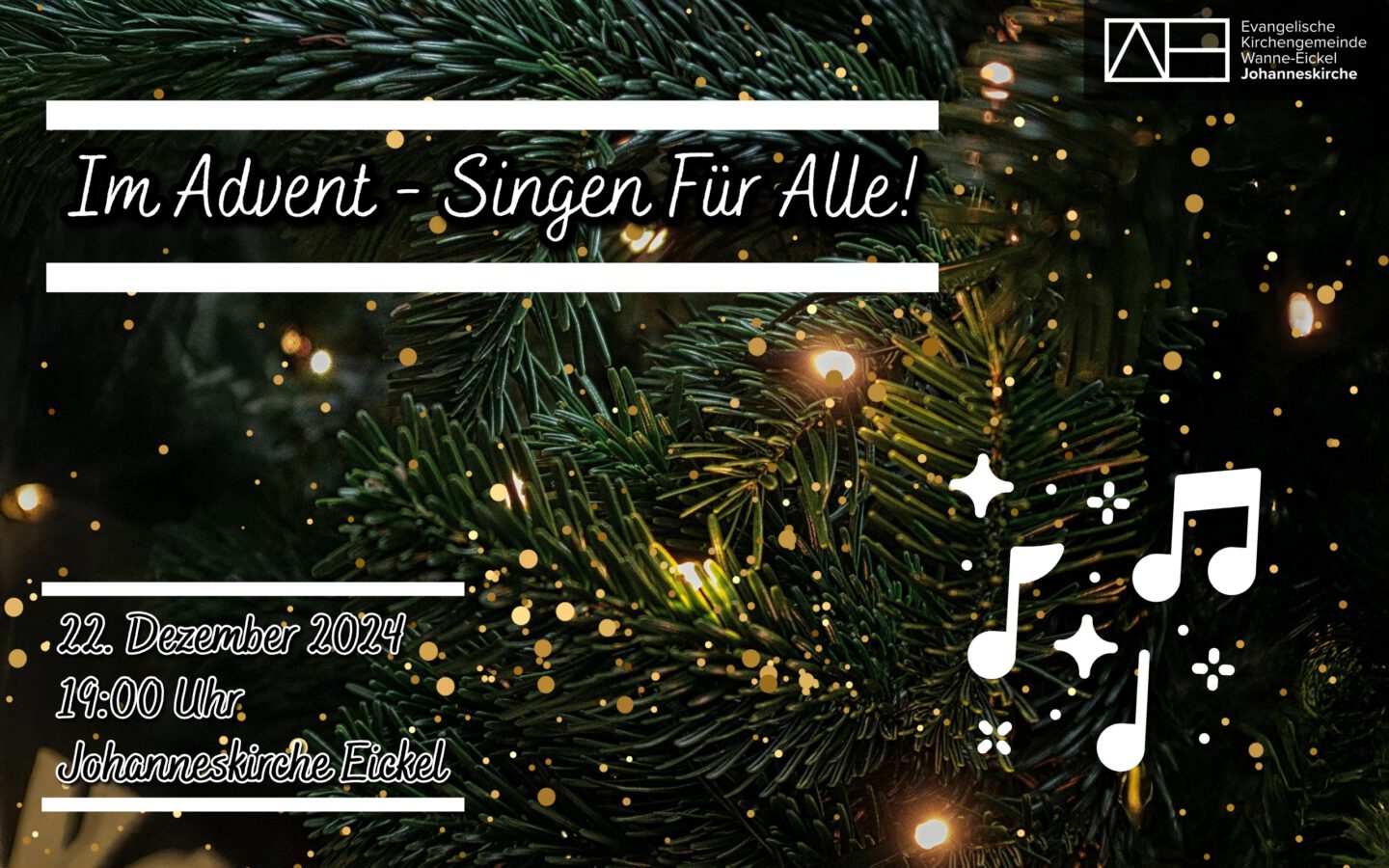 22.12.2024, 19 Uhr: Singen für Alle