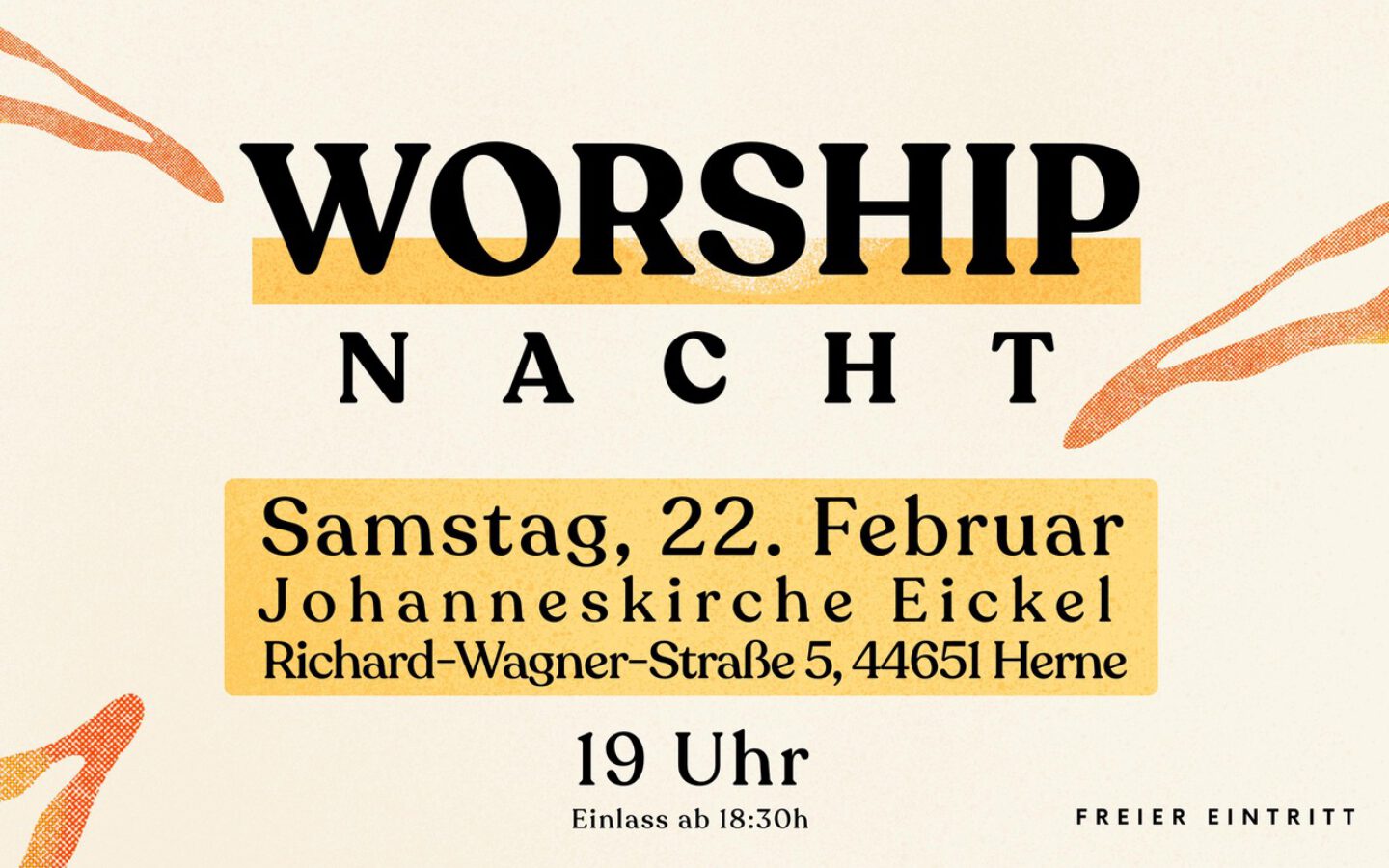 22.02.2025, 19 Uhr: Worship Nacht