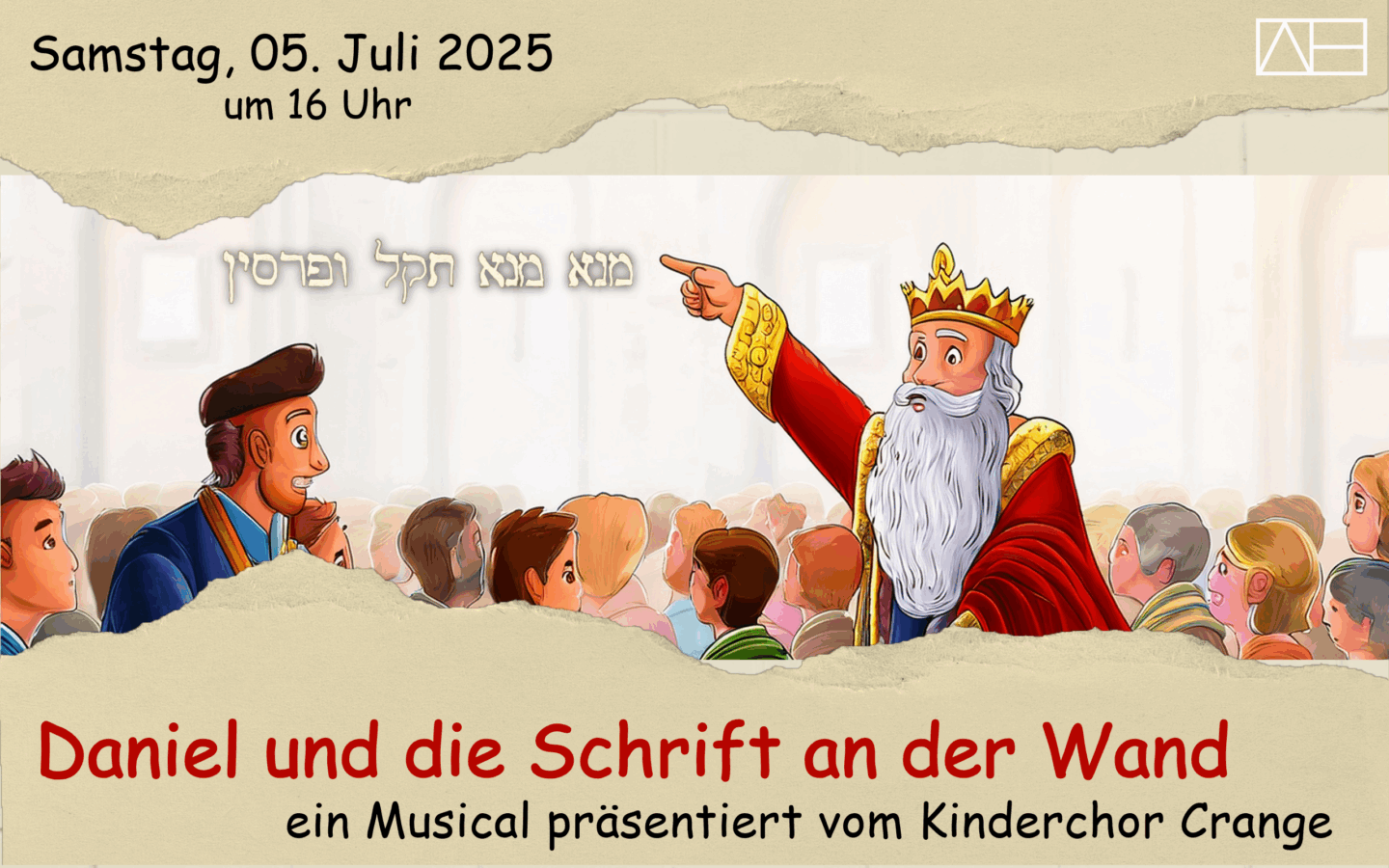 05.07.2025, 16 Uhr: Musical – Kinderchor Crange