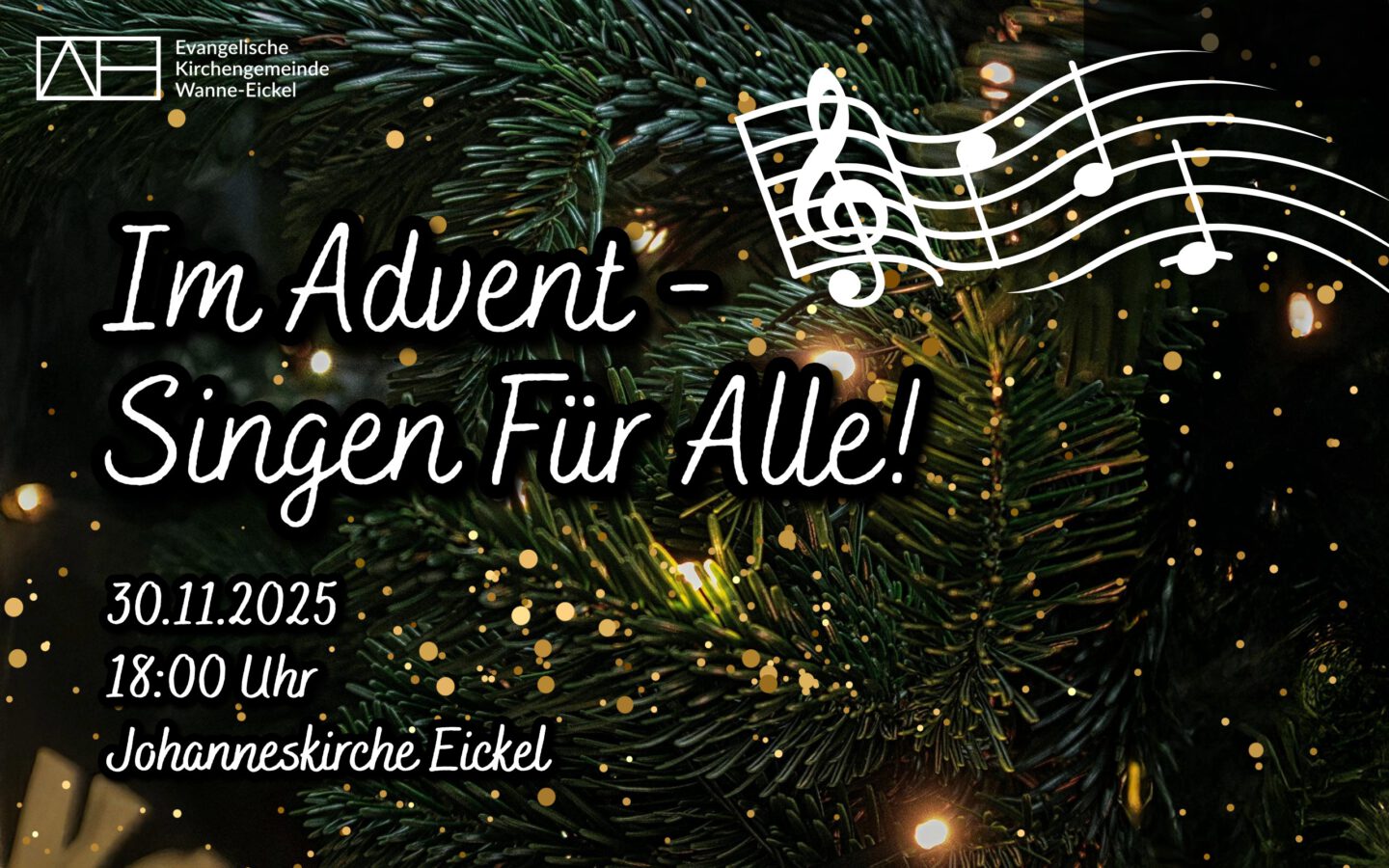 30.11.2025, 18 Uhr: Im Advent – Singen für Alle!