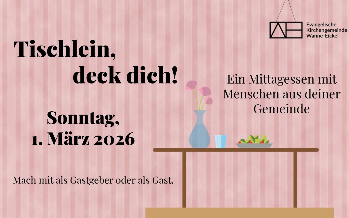 01.03.2026: Tischlein, deck dich!
