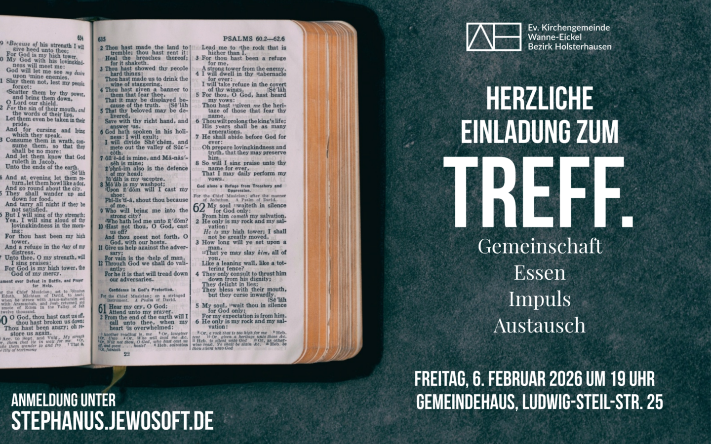 05.09.2025, 19 Uhr: Treff.