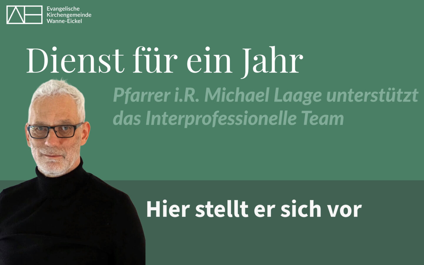 Pfarrer Michael Laage stellt sich vor