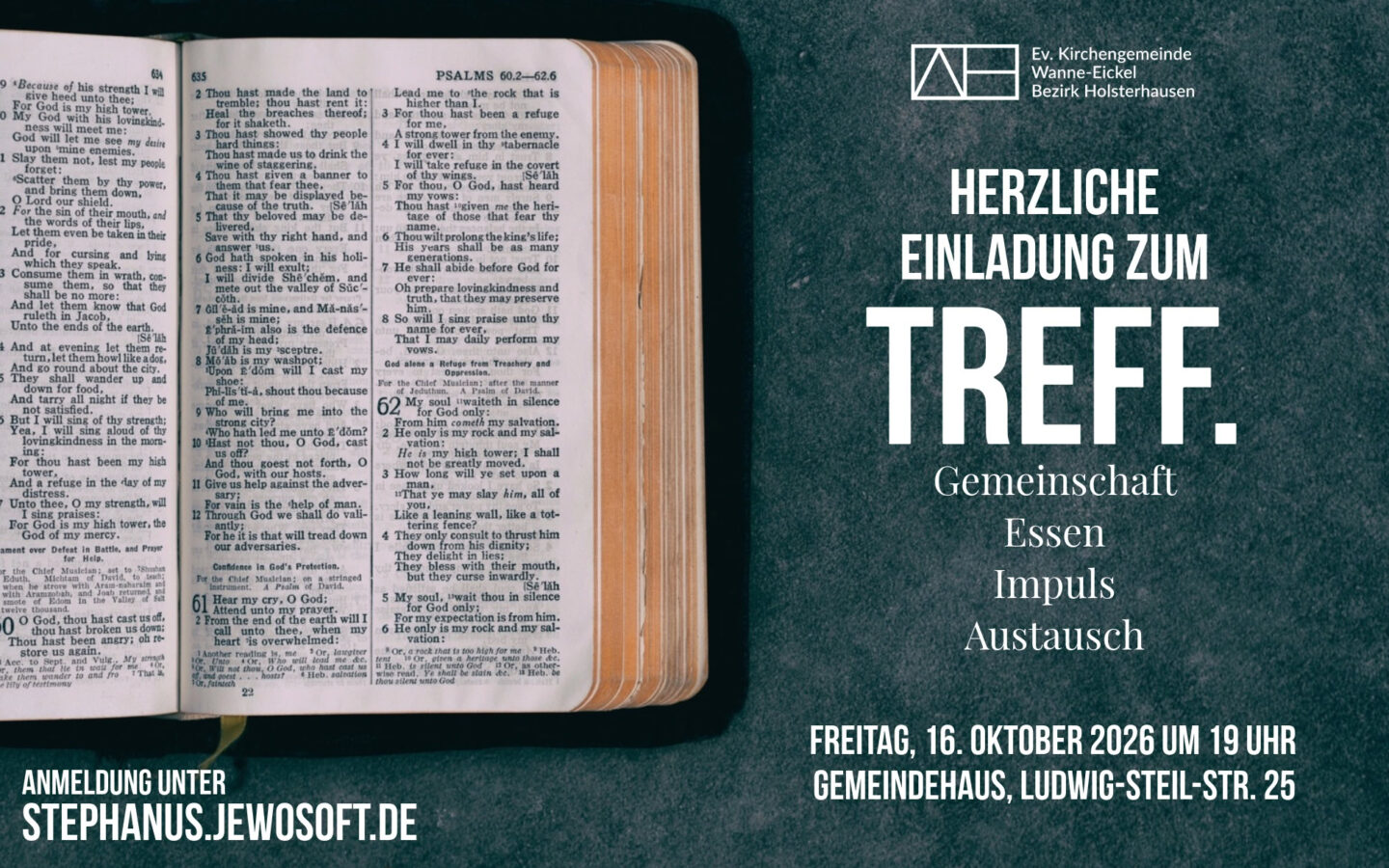 16.10.26 19:00 Uhr Treff.